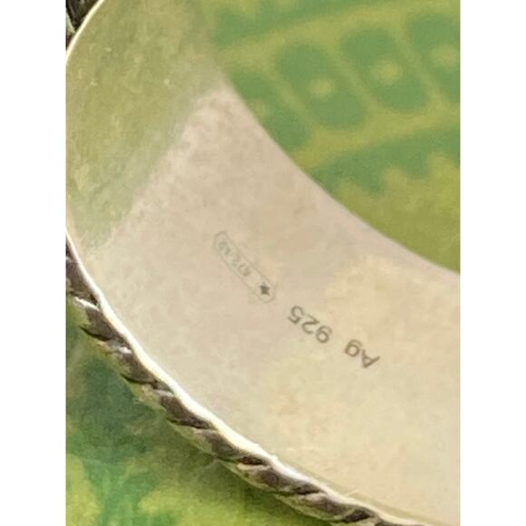 Gucci GG Logo Sterling Sliver Ring 7 - Picture 6 of 9